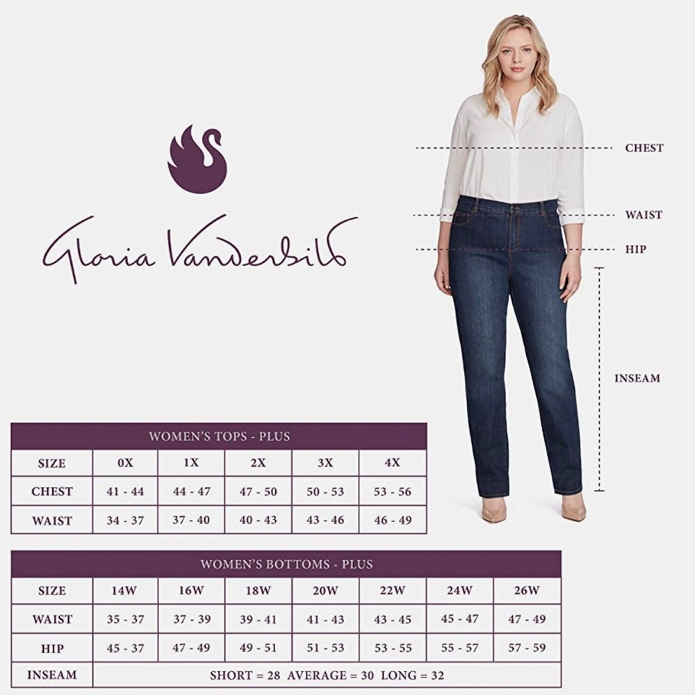 Gloria Vanderbilt Women's Amanda Classic High Rise Tapered Jean